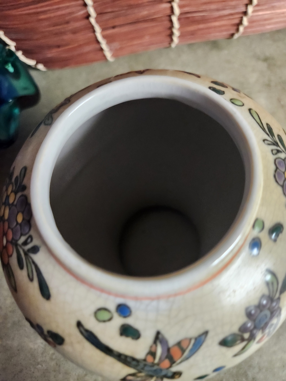 Hand Painted Pottery Vase - Picture 9 of 11
